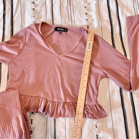 Missguided Ribbed Pajama Set - Picture 6 of 12